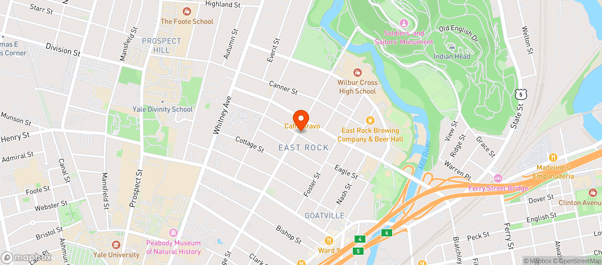 Map showing Atticus Market