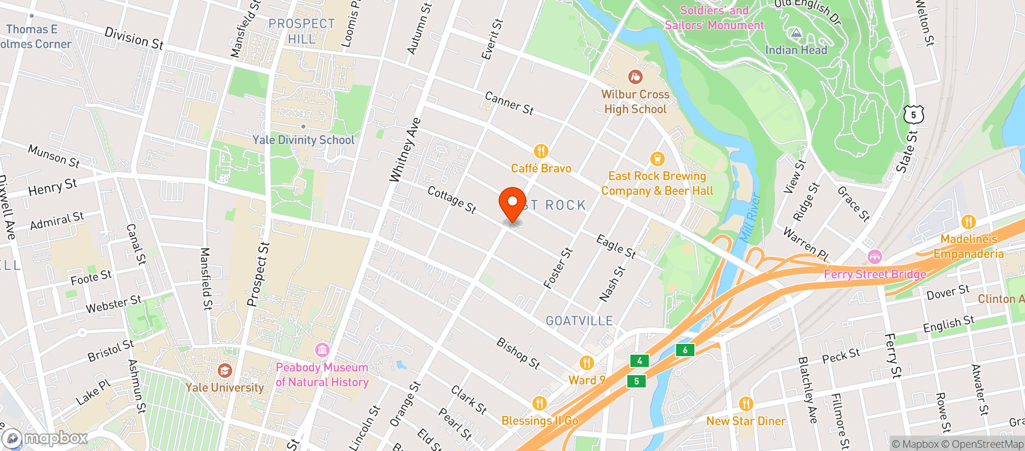 Map showing Enoteca Cassanova