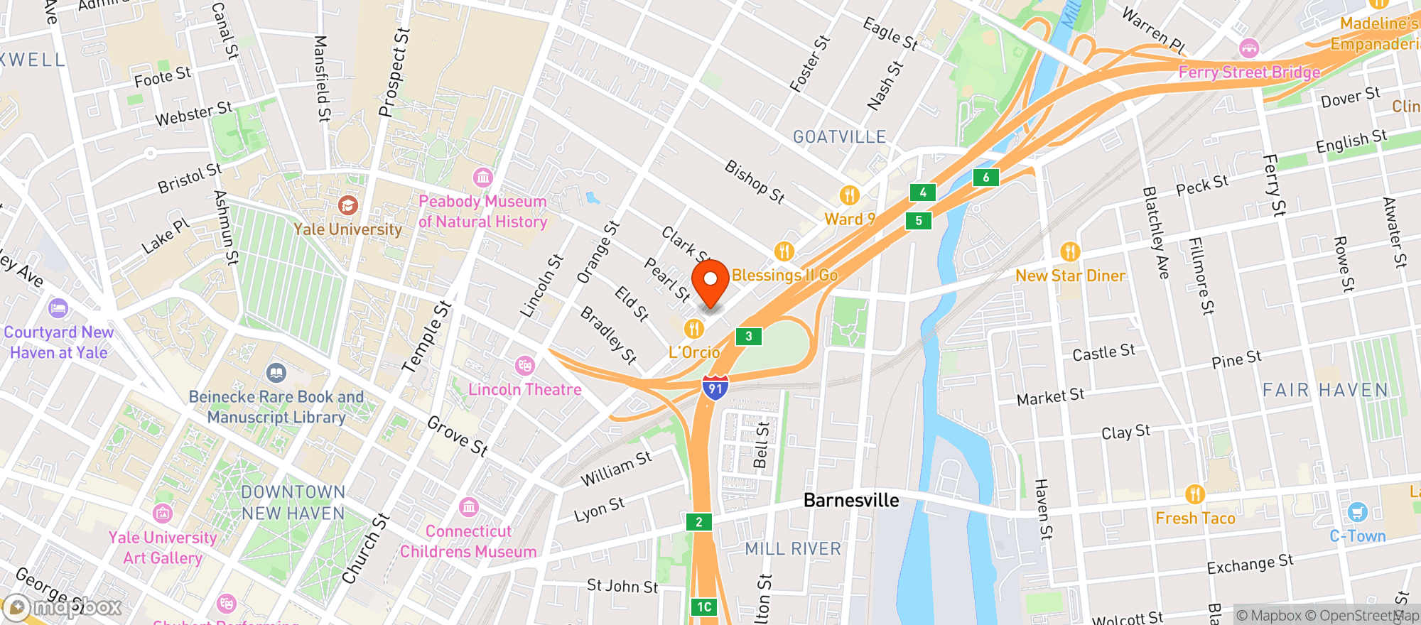 Map showing Ivy Wine & Spirits