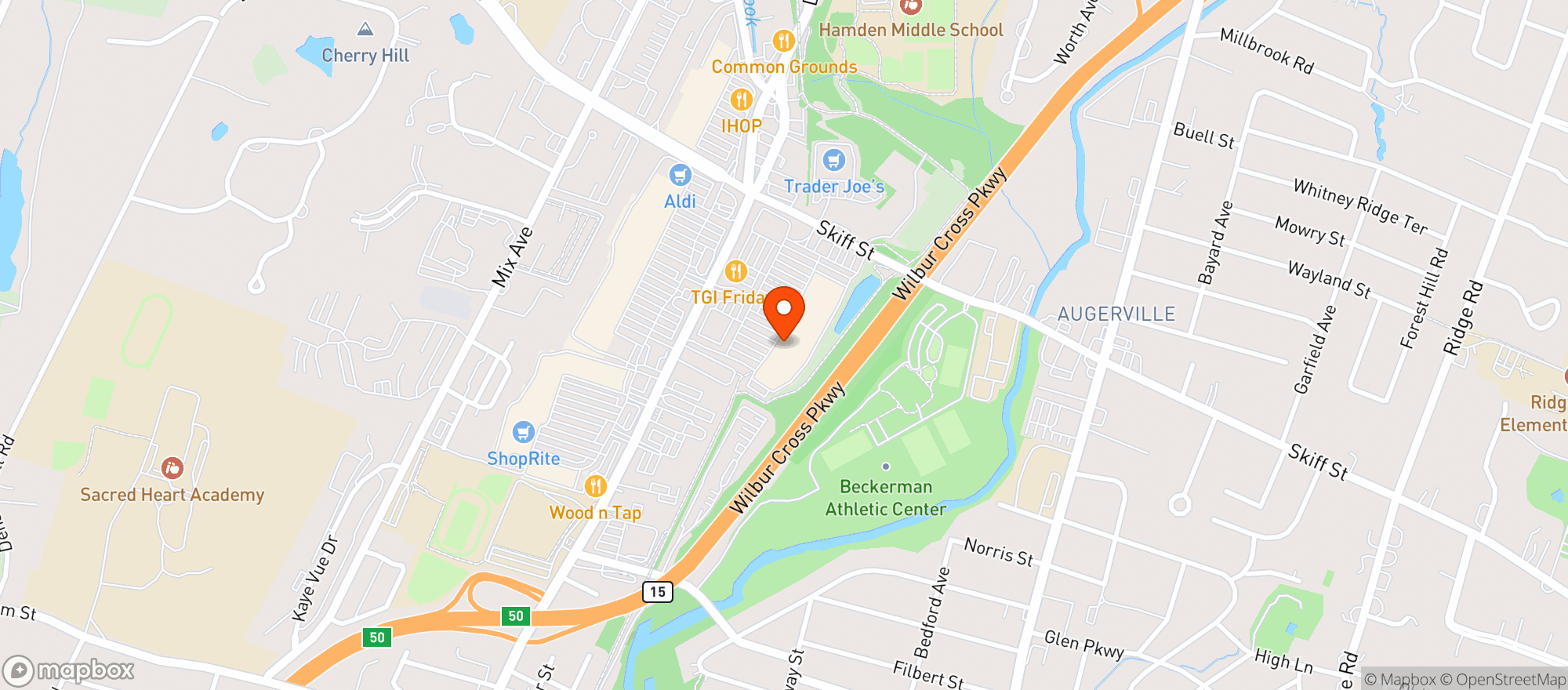 Map showing Stop & Shop - 0600 - Hamden