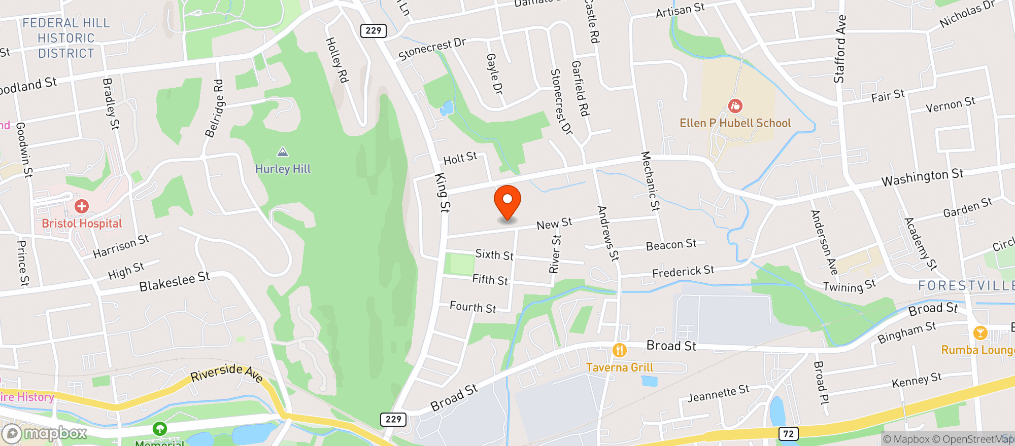 Map showing North Street Wine & Liquor
