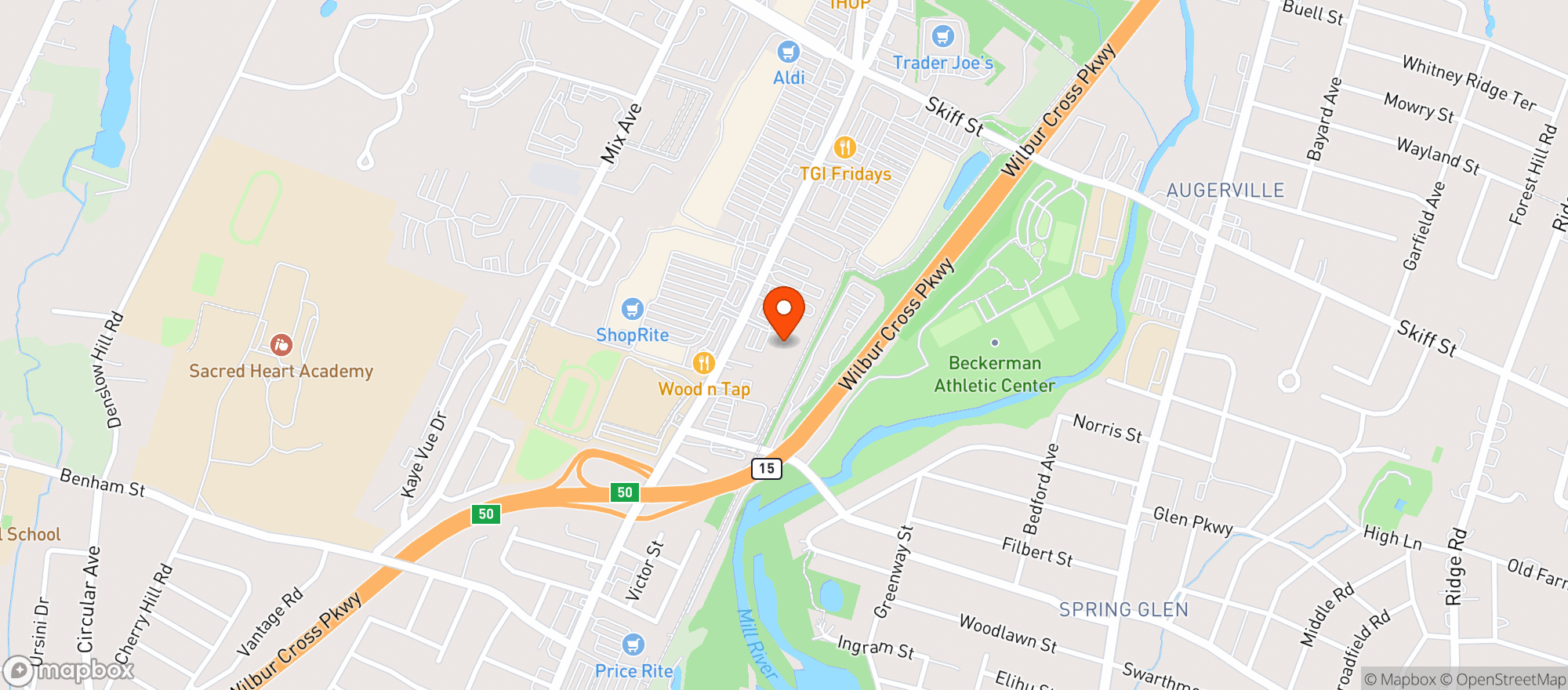 Map showing Bevmax Hamden