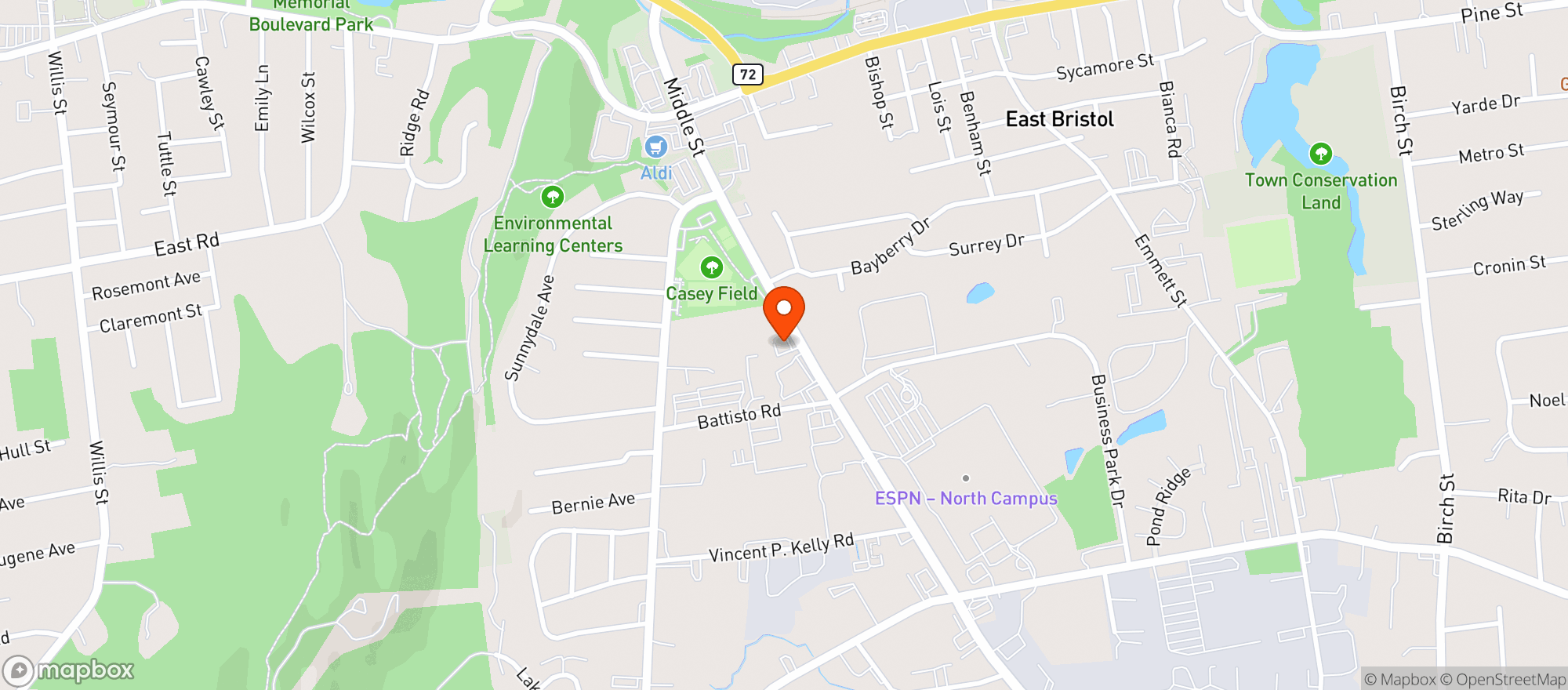 Map showing Bristol Wine & Spirits