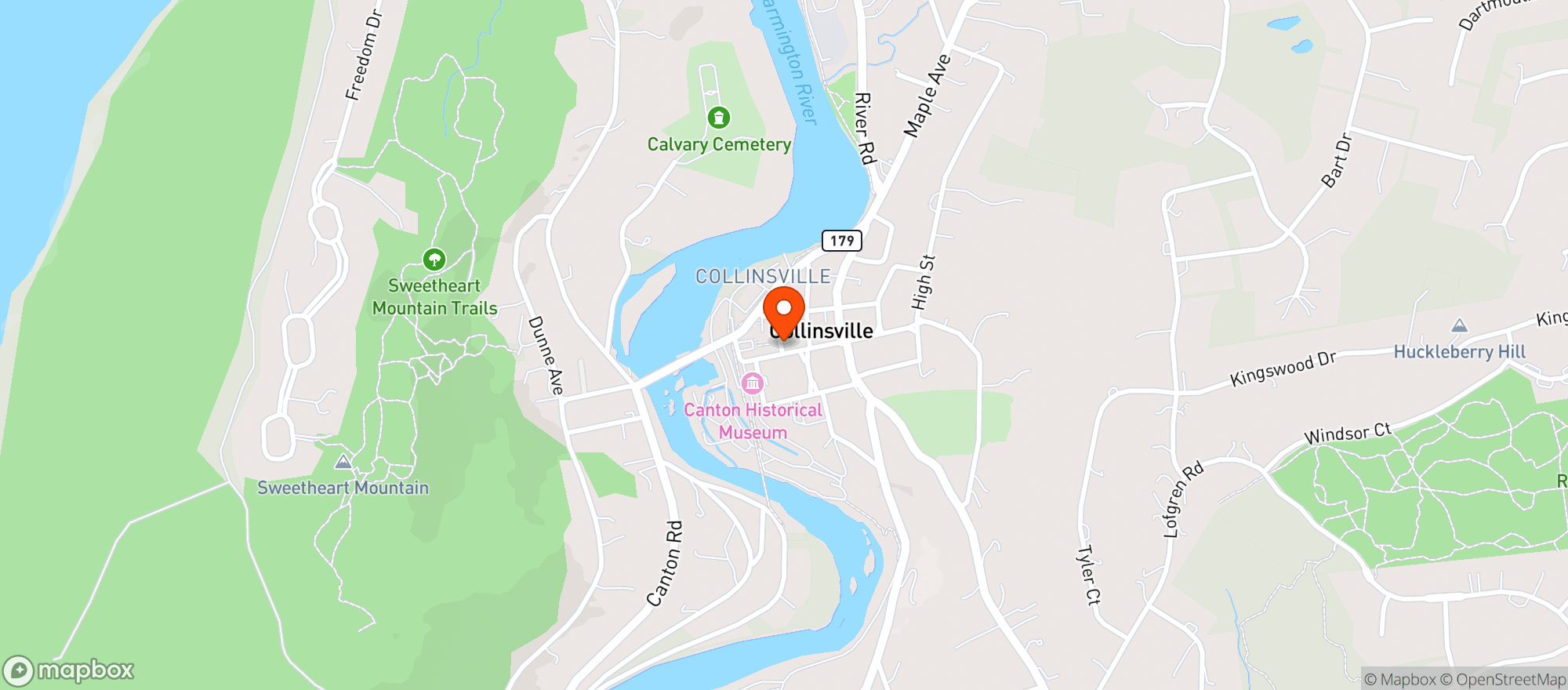 Map showing The Findery