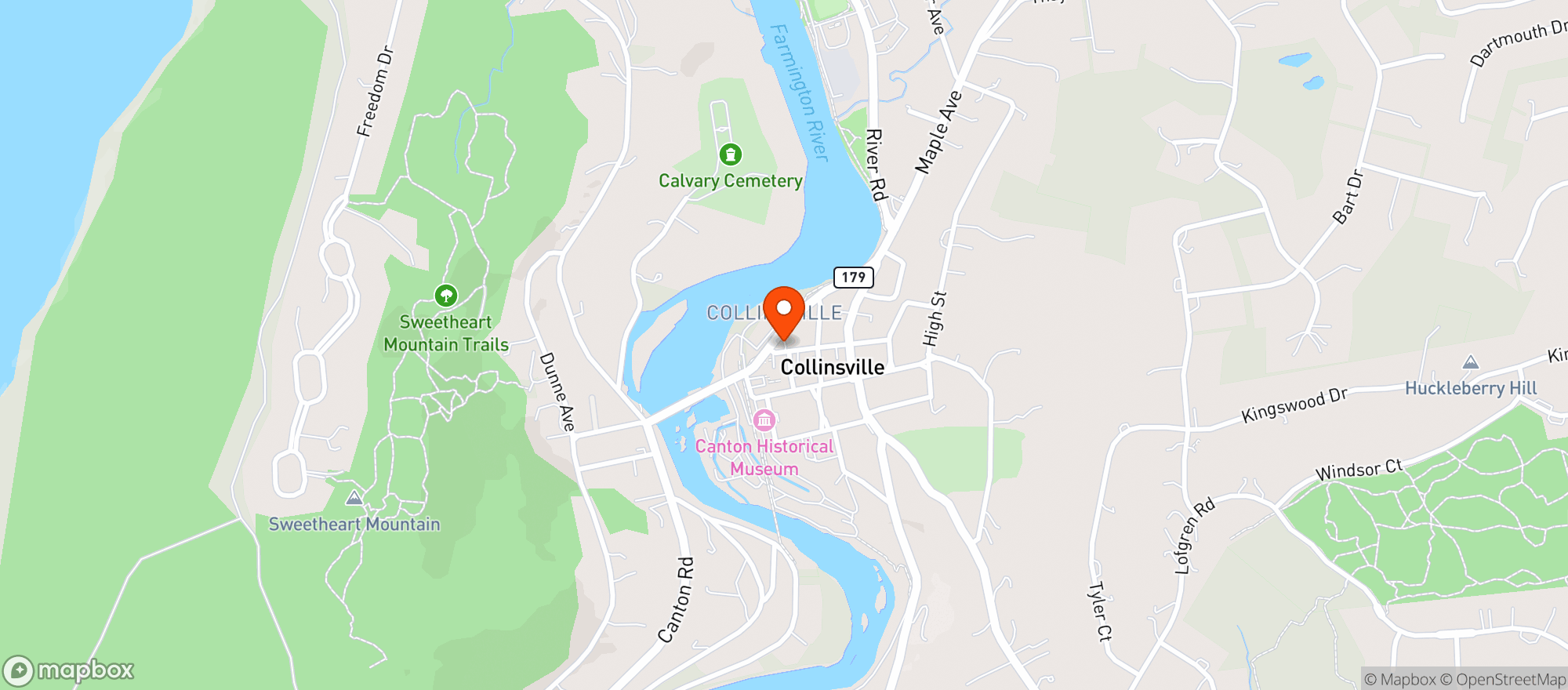 Map showing Center Spirit Shoppe of Collinsville