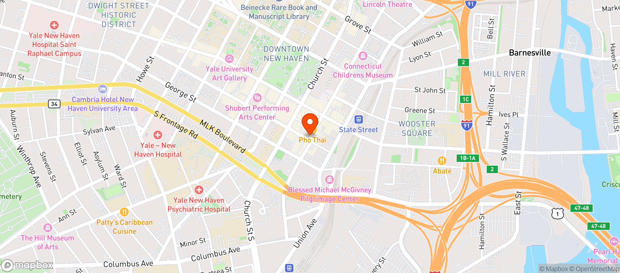 Map showing Barcade
