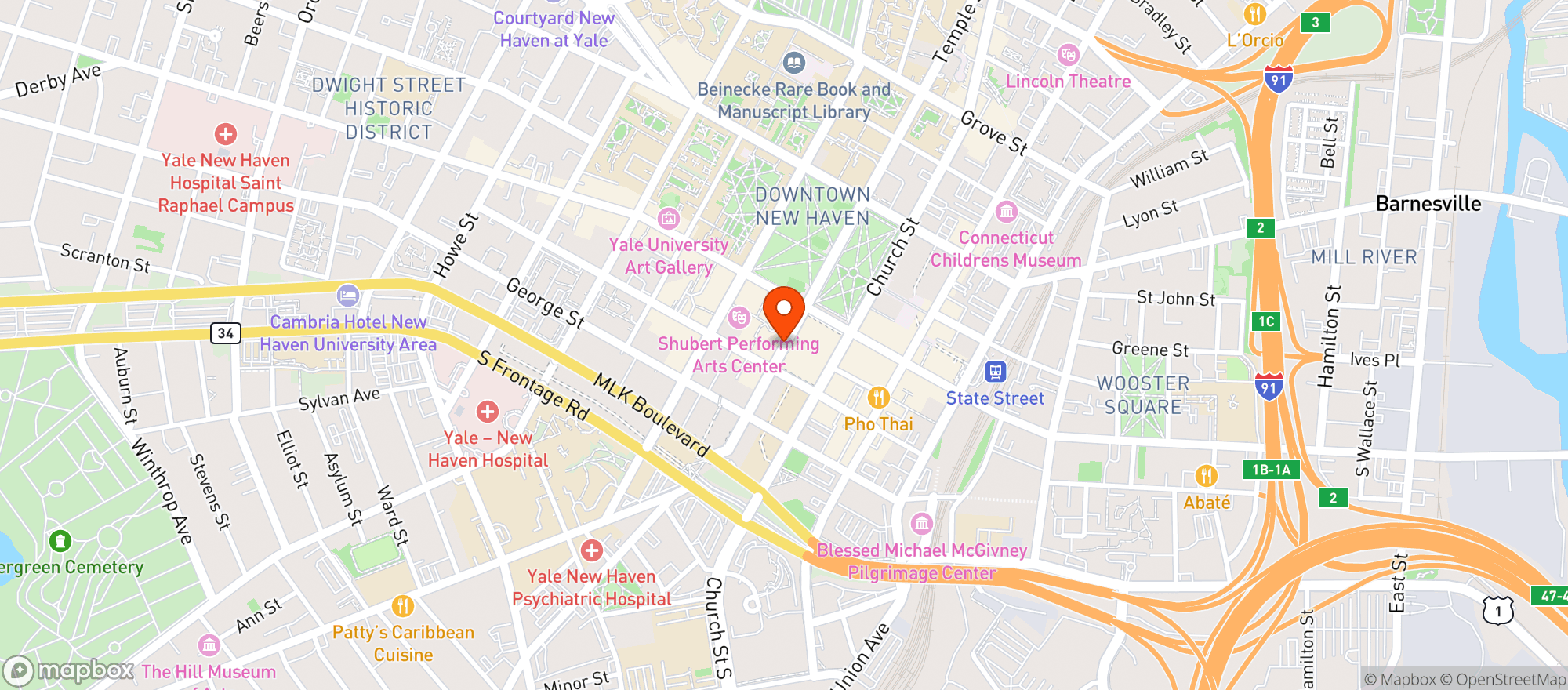 Map showing Chacra Pisco Bar