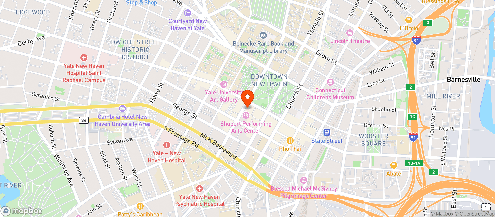 Map showing Ordinary
