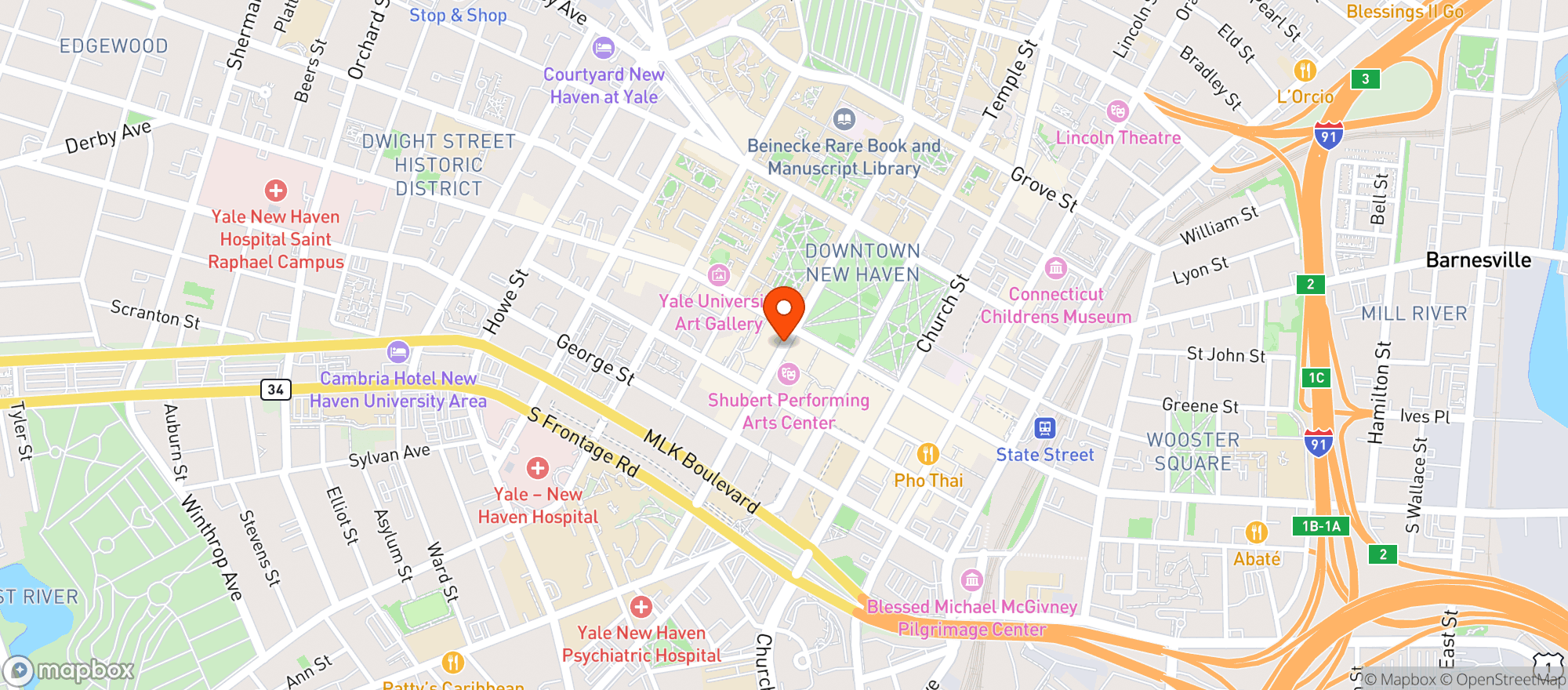 Map showing Owl Shop