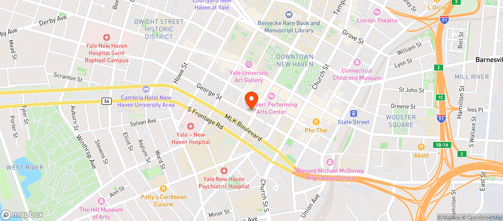 Map showing Bonchon