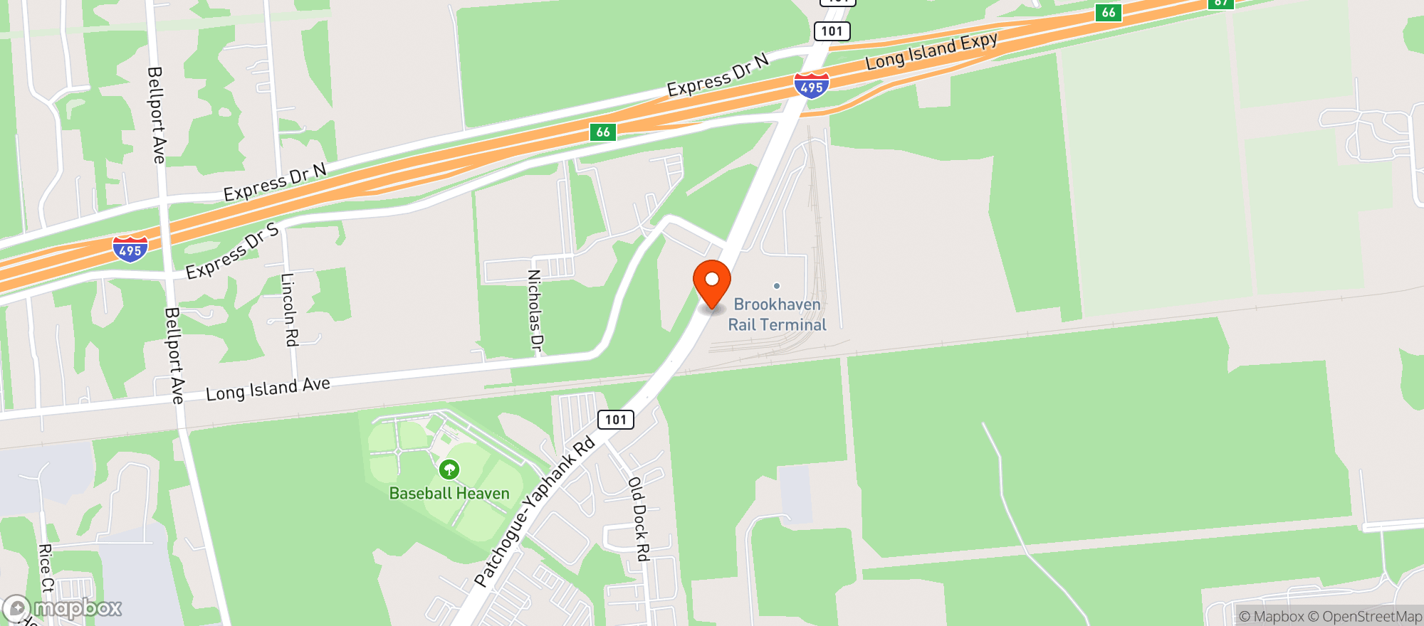 Map showing Stop & Shop