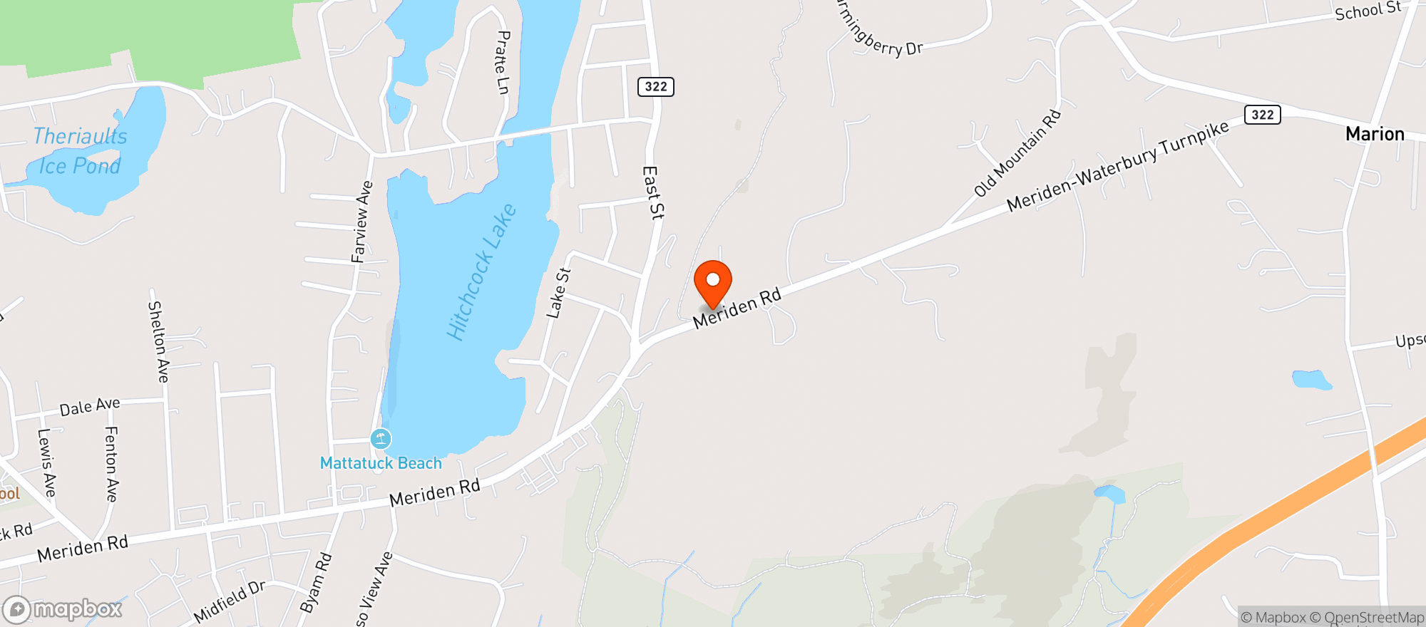 Map showing Mountain Top Liquor
