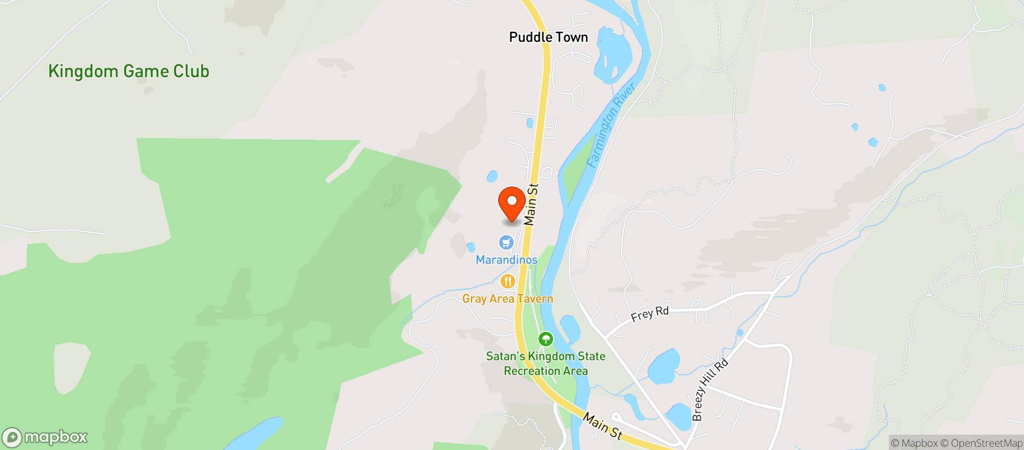 Map showing Marandino Spirits