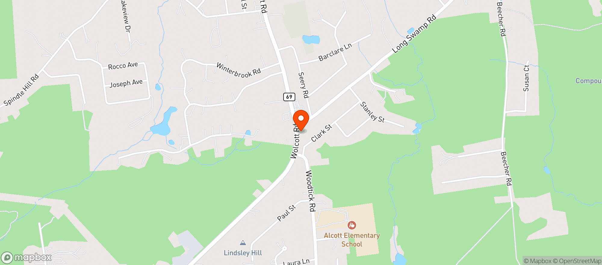 Map showing North End Liquor