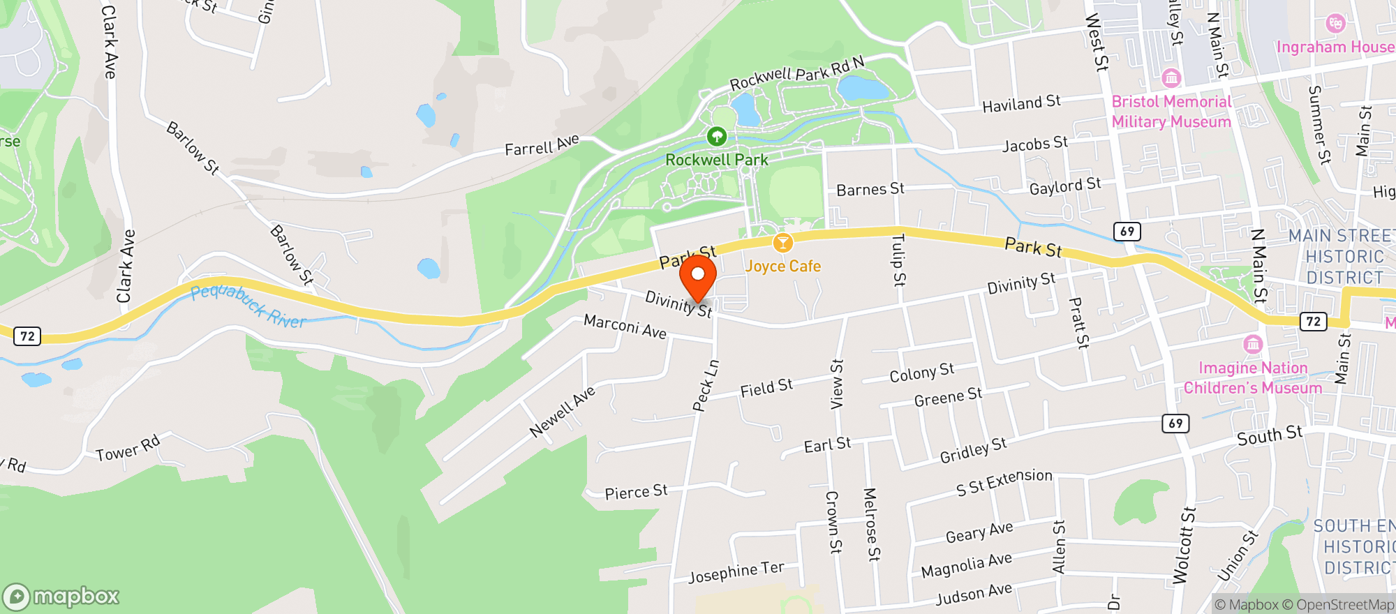 Map showing Bristol Fine Wine And Liquor