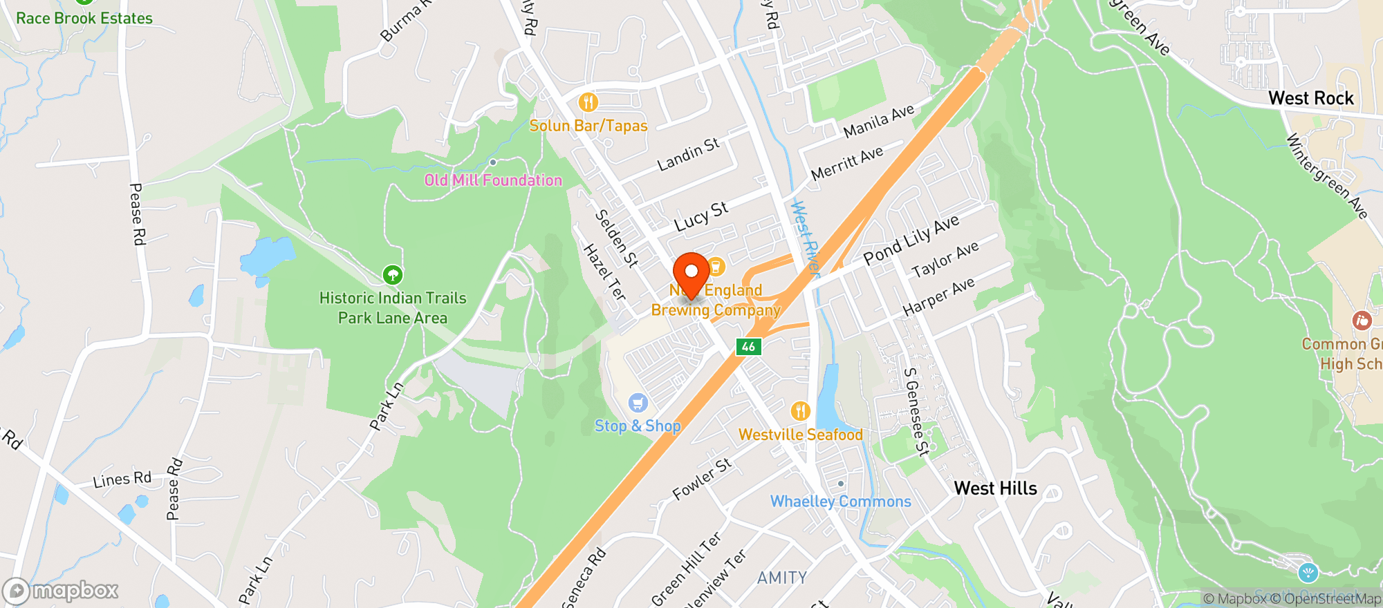 Map showing Stop & Shop