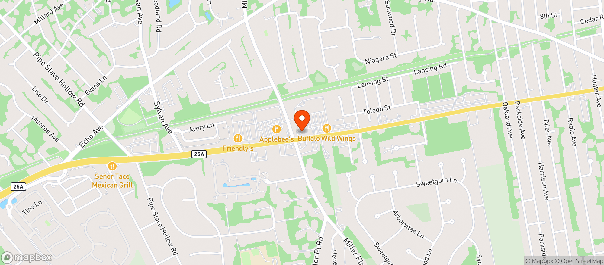 Map showing Stop & Shop