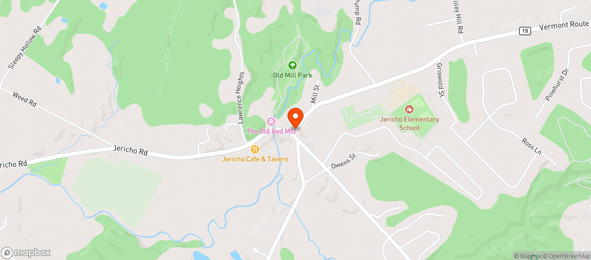 Map showing Jericho Market