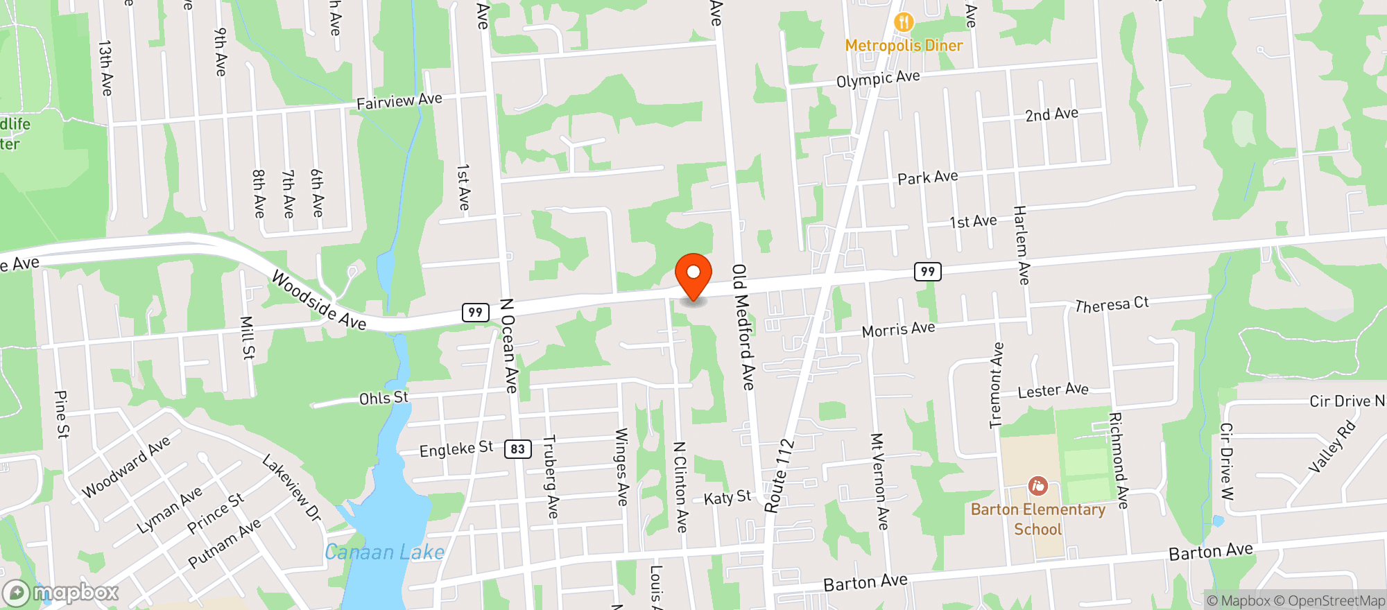 Map showing KB Wine & Liquor