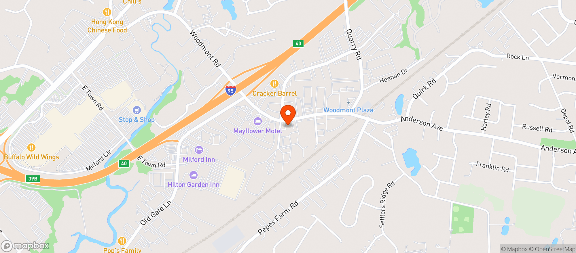 Map showing Wines & More