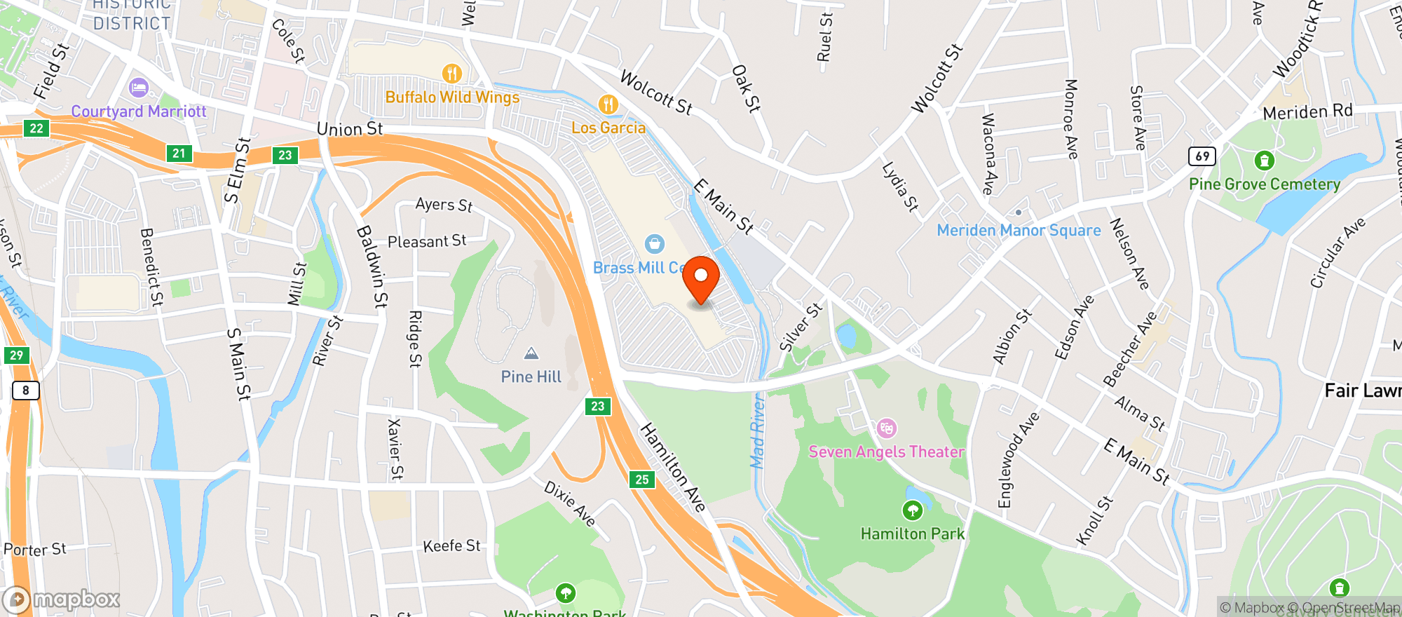Map showing Gnc
