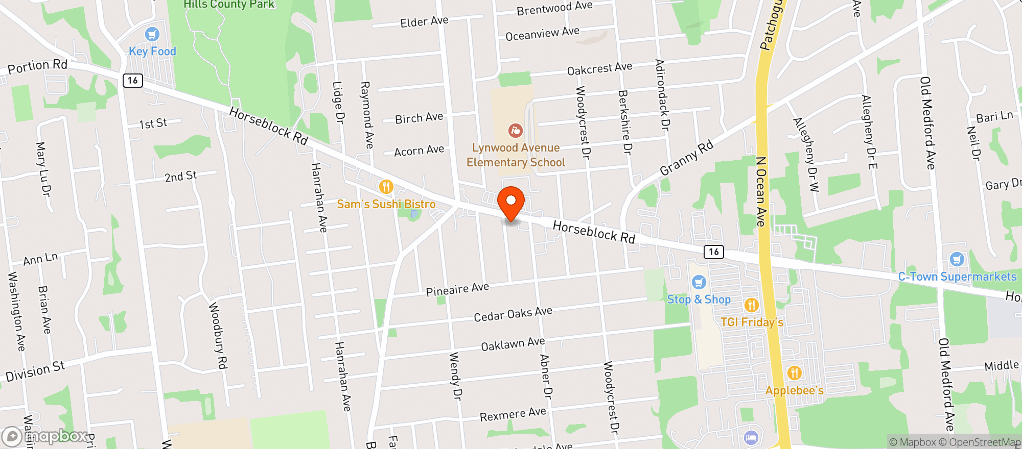 Map showing The Grille In The Ville