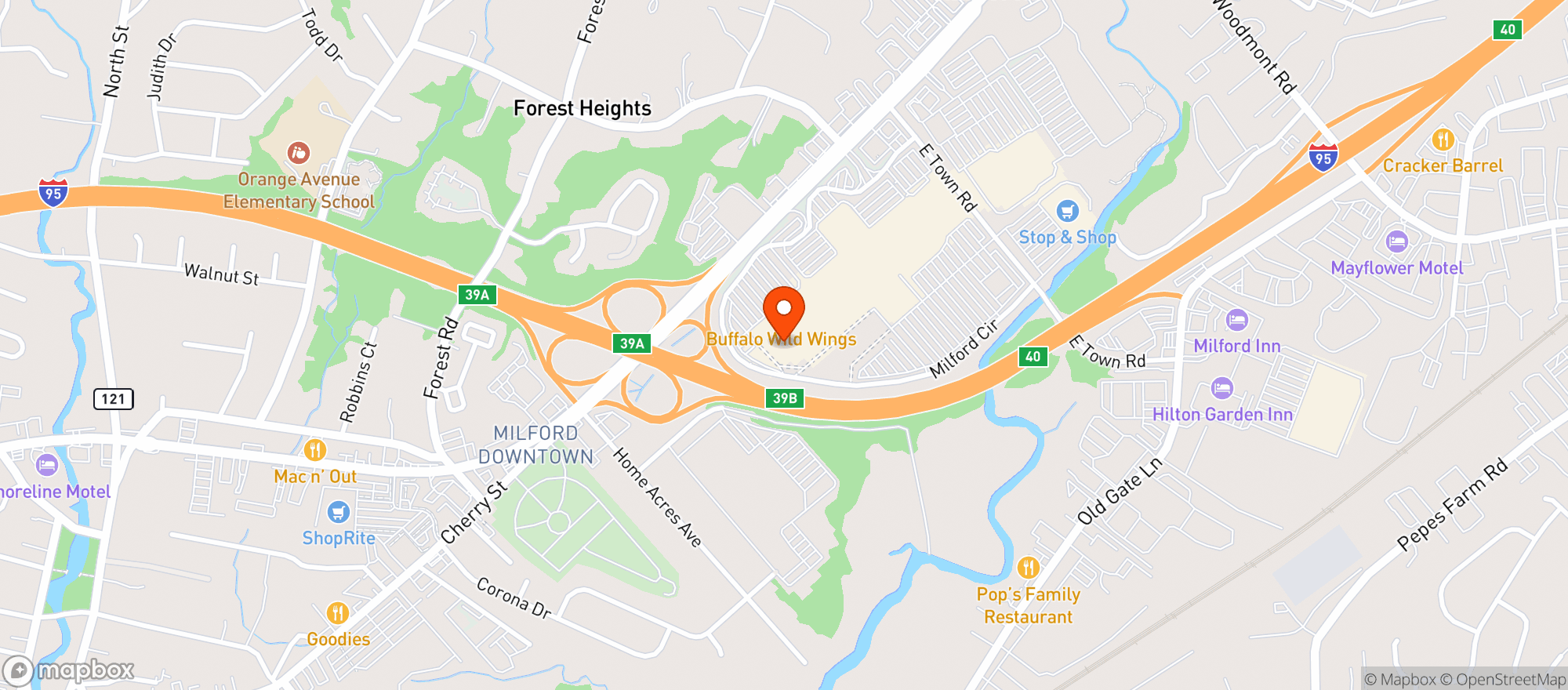 Map showing Target