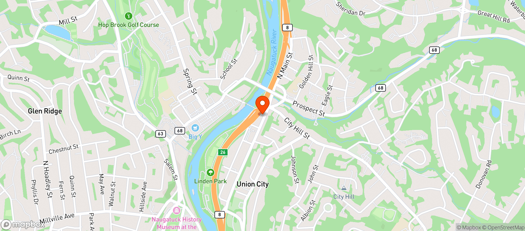 Map showing Valley Wine & Spirits