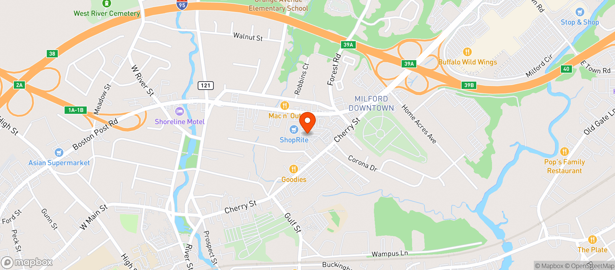 Map showing Total Wine