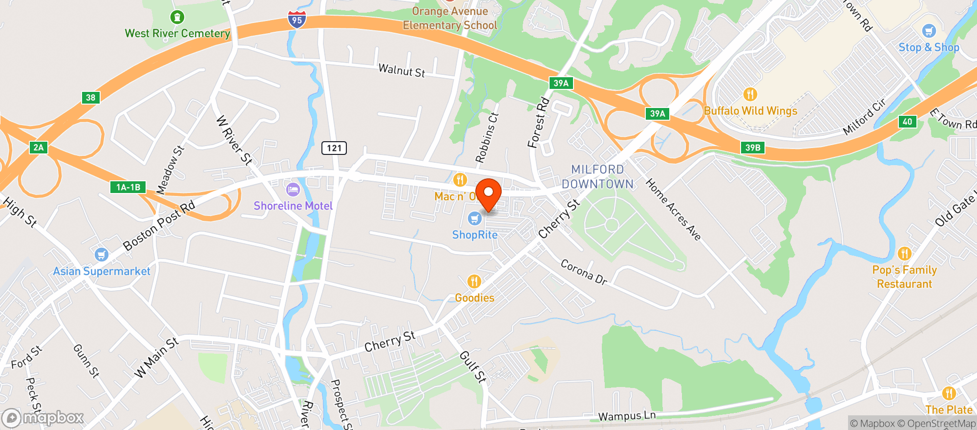 Map showing TOTAL WINE & MORE
