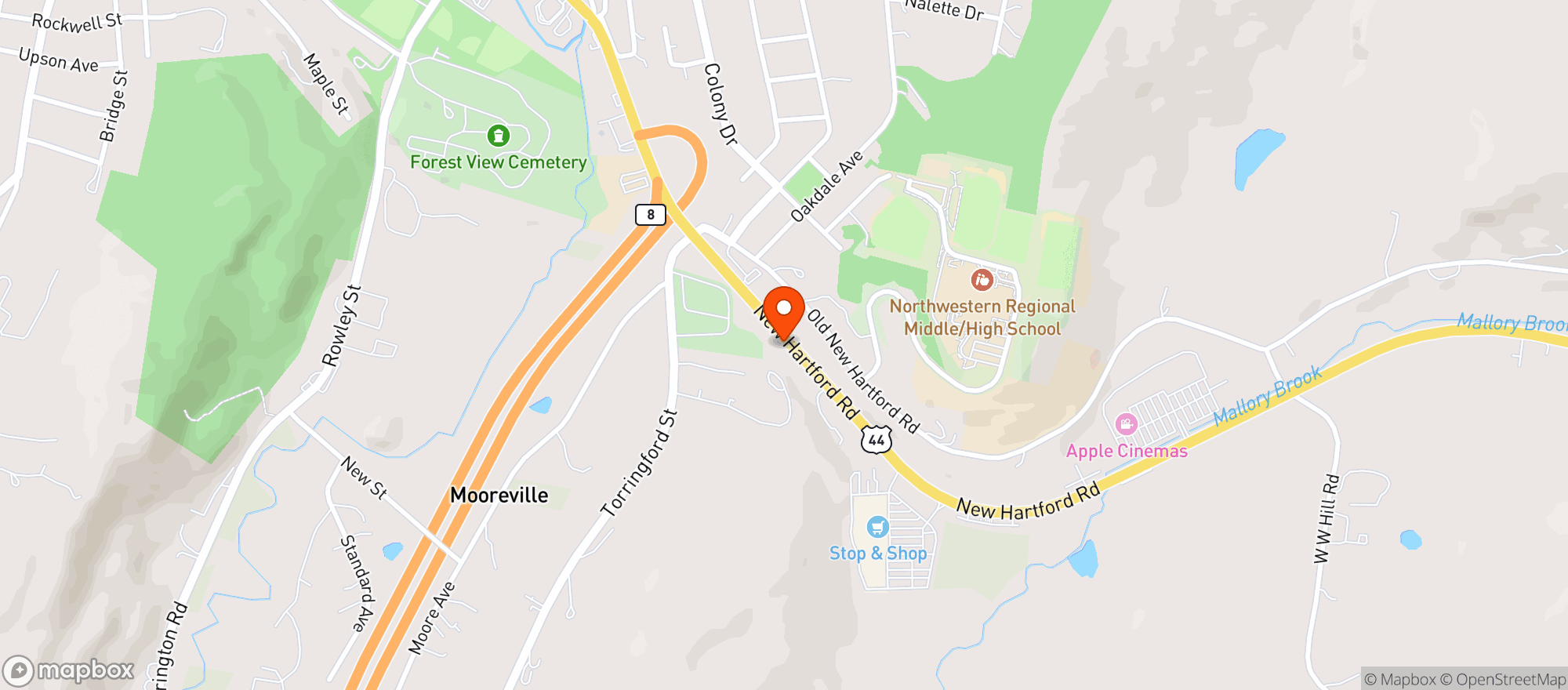 Map showing Stop & Shop #625