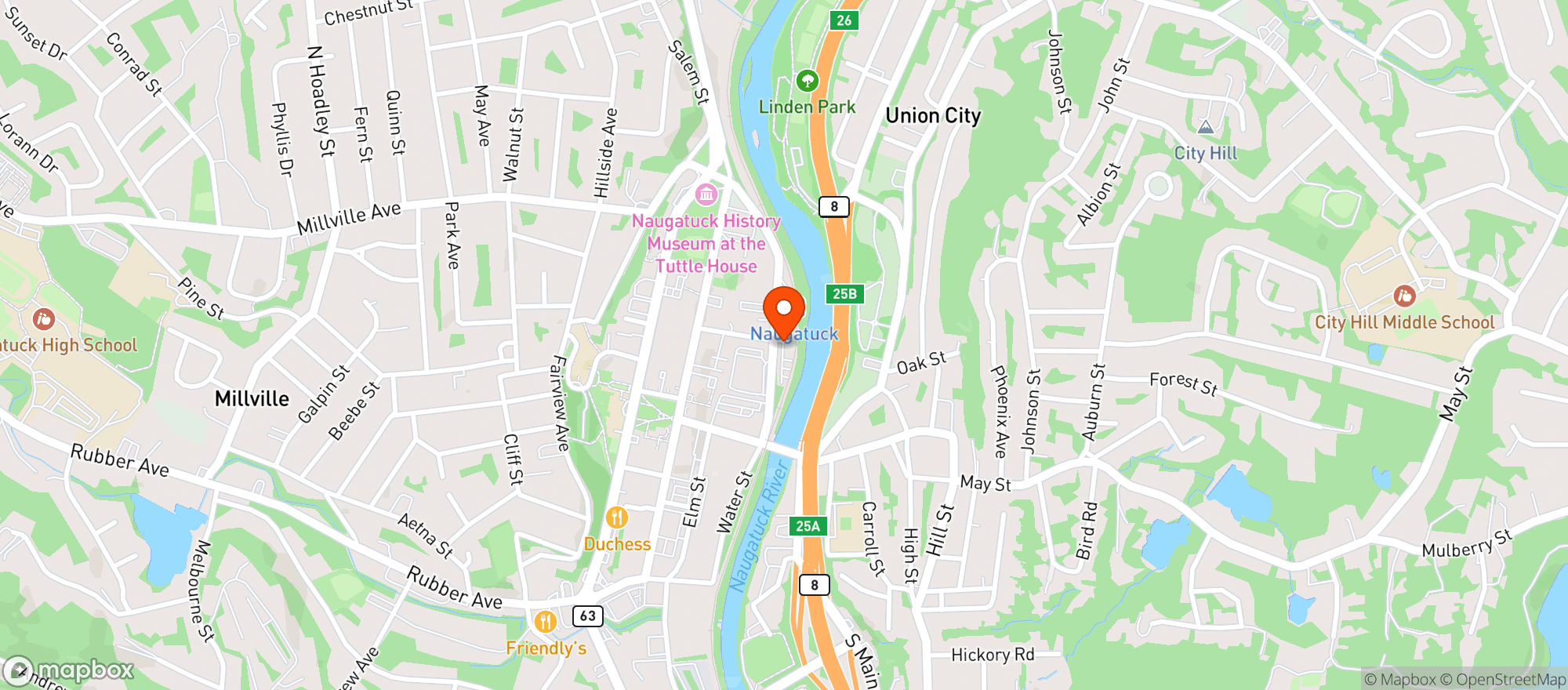 Map showing The Station Restaurant