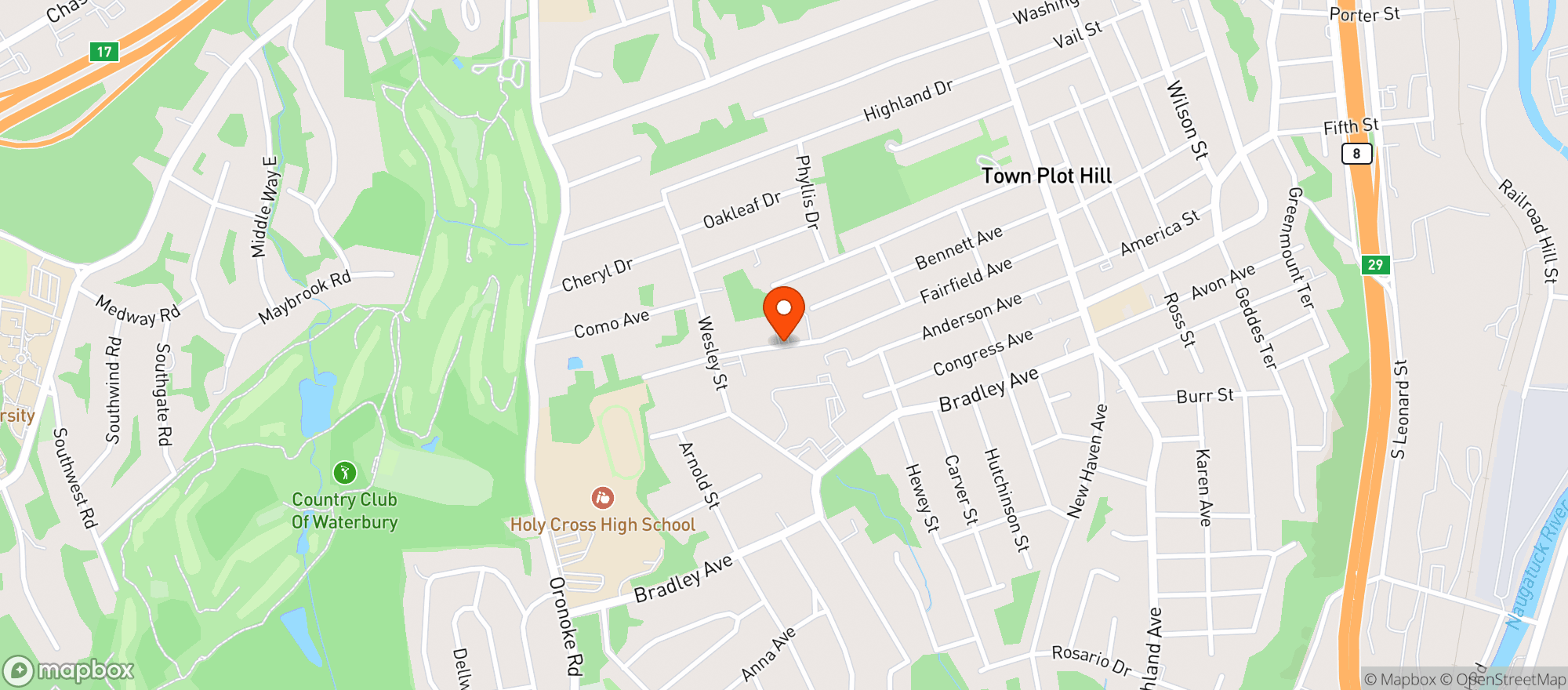 Map showing Fairfield Wine And Liquor