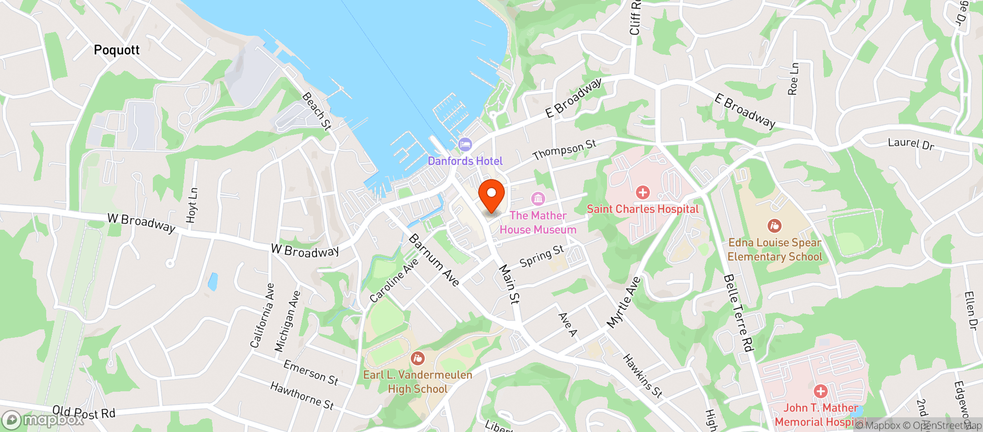 Map showing Roots Kava Bar