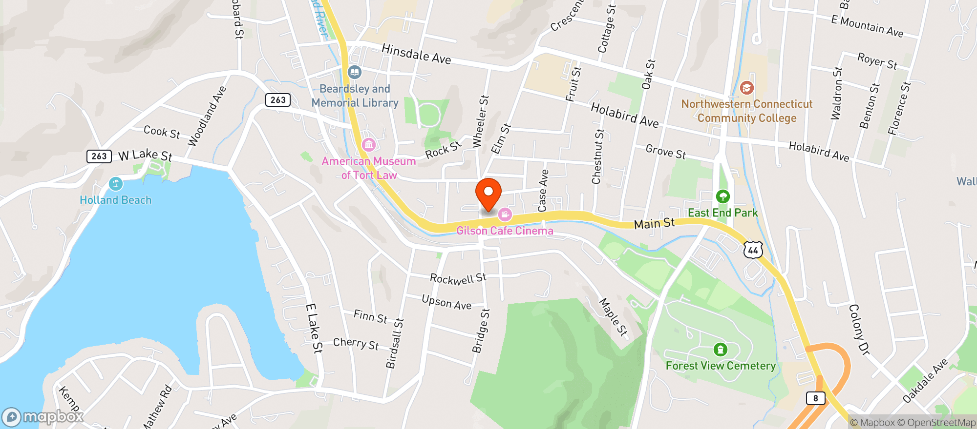 Map showing Monacos Ristorante 1 3