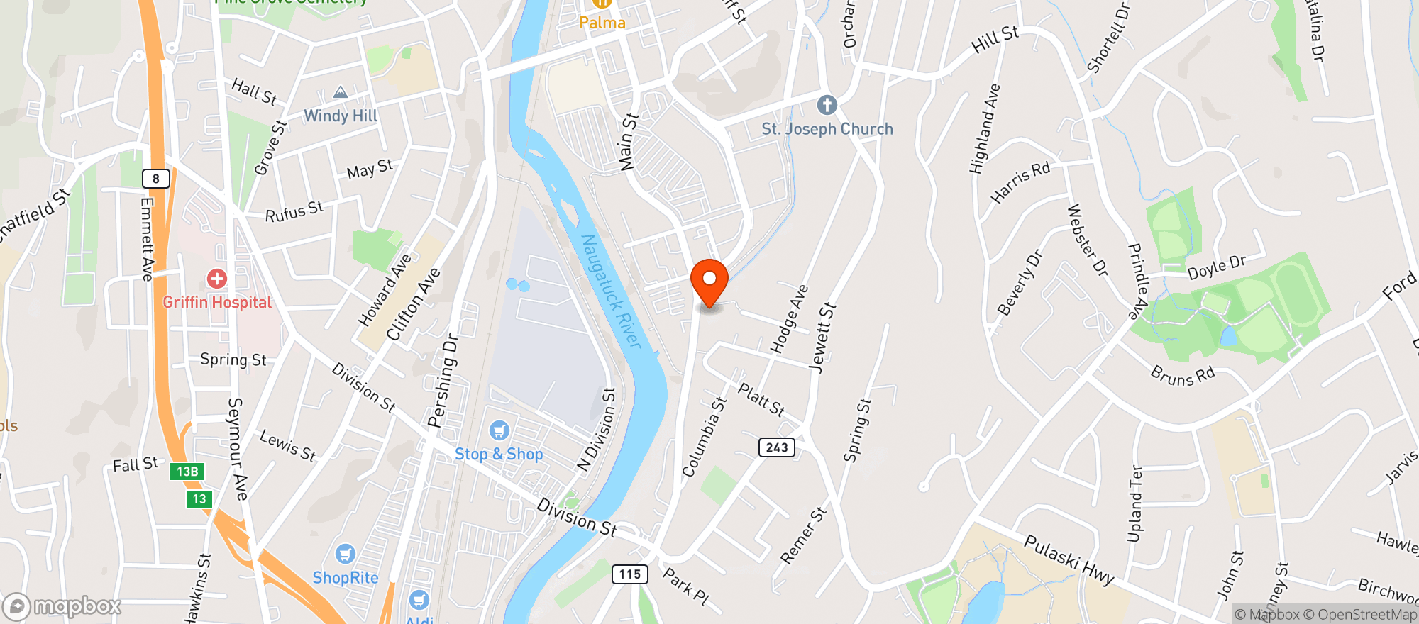 Map showing Valley Discount