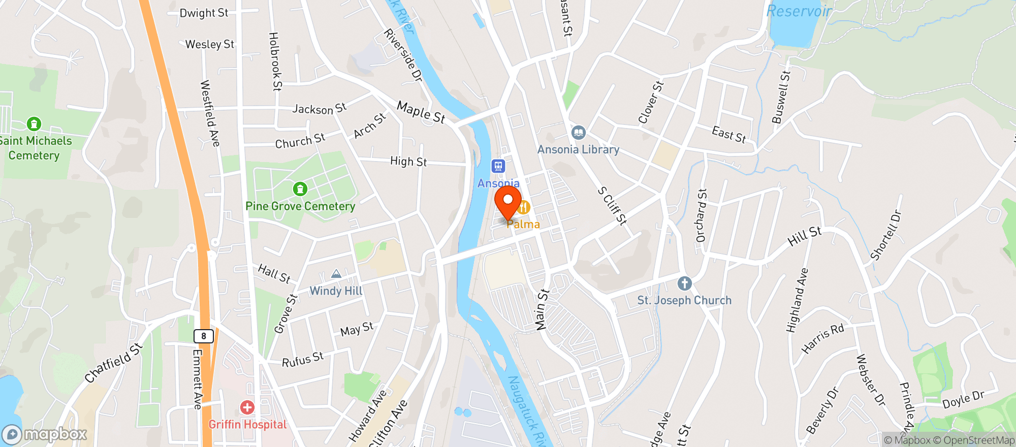 Map showing Target