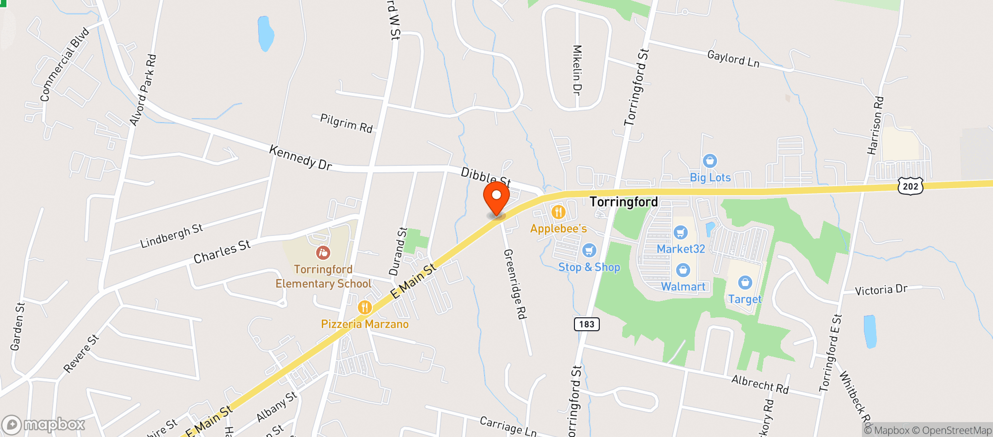 Map showing Cork Fine Wine & Spirits
