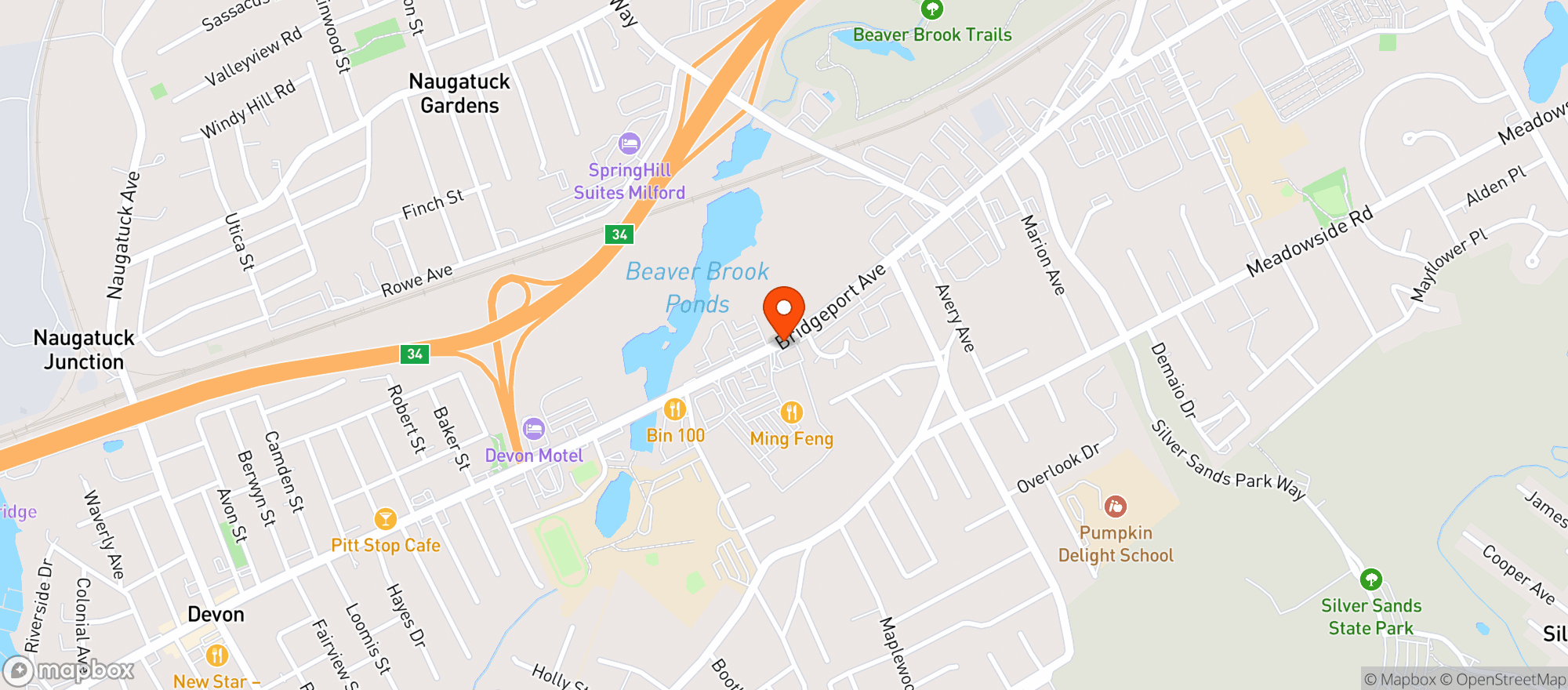 Map showing Fairway Liquor Mart
