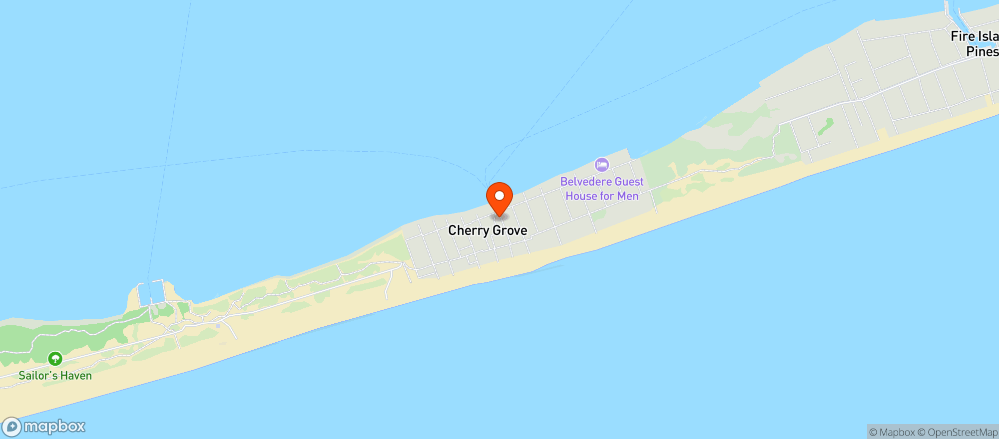Map showing Coastal Roots