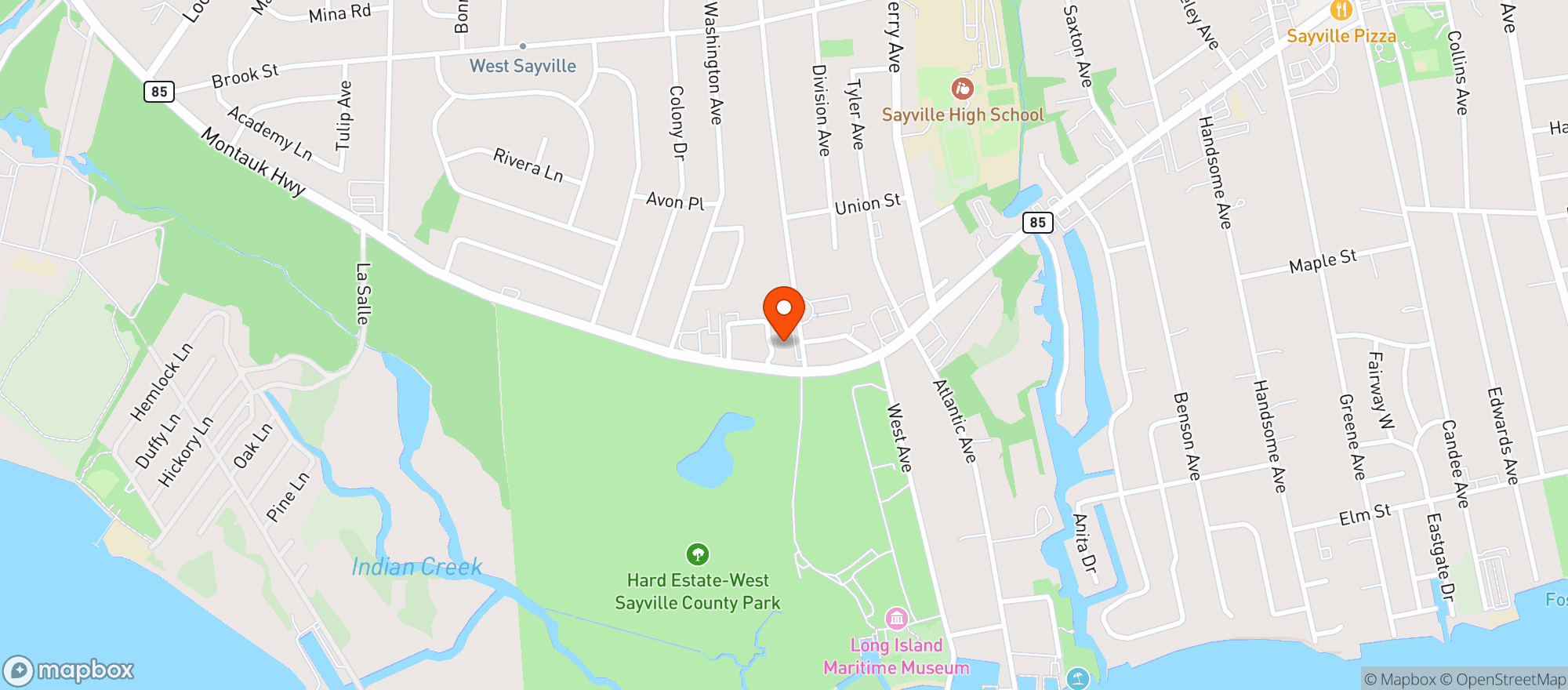 Map showing STOP & SHOP