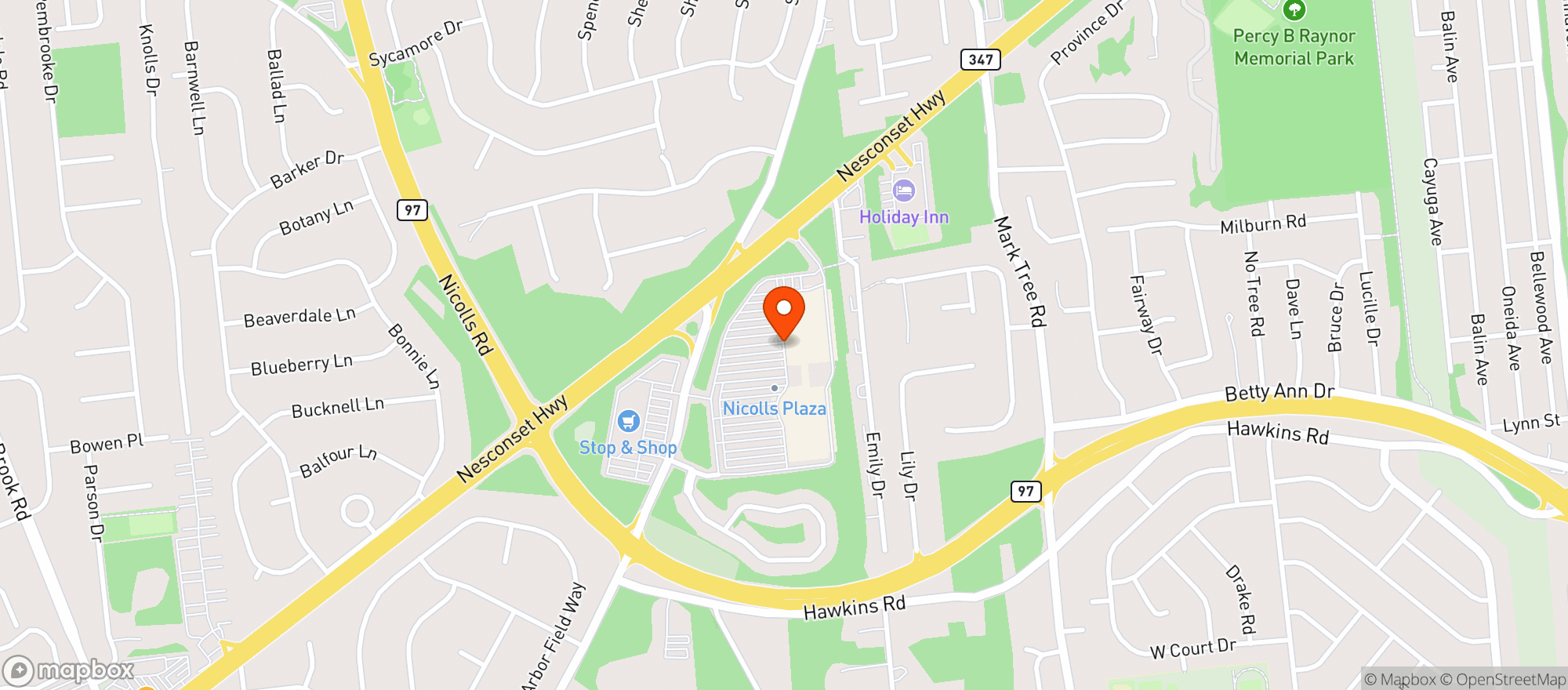 Map showing Target Store