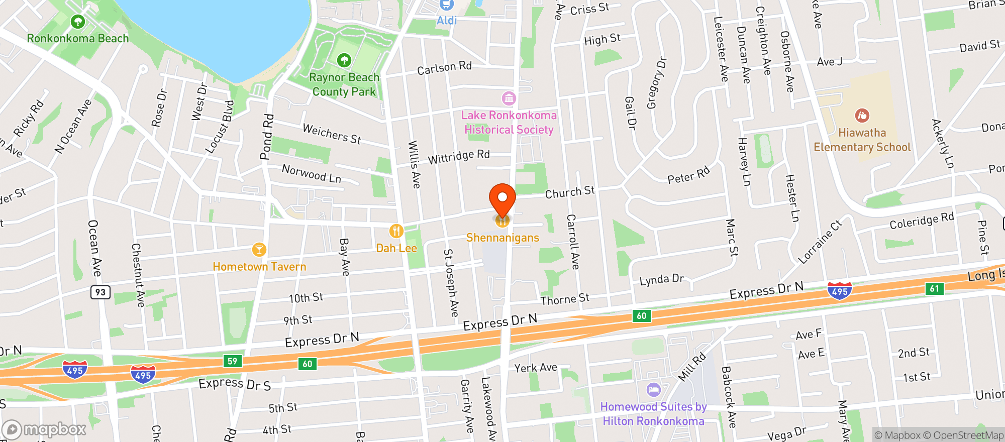 Map showing Shennanigans