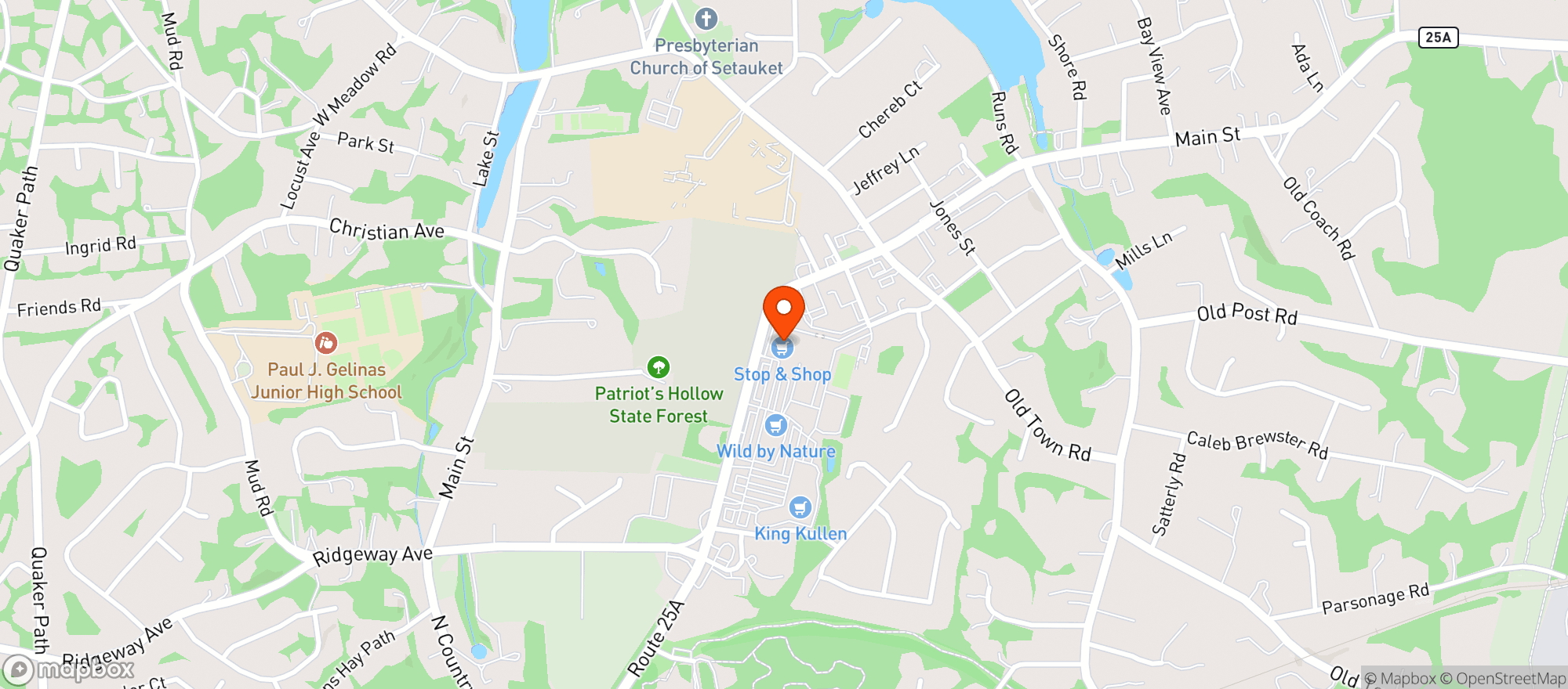 Map showing Stop & Shop