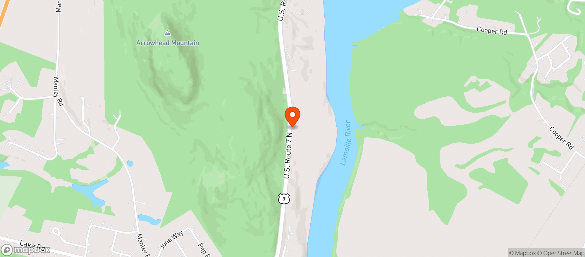 Map showing Walgreens