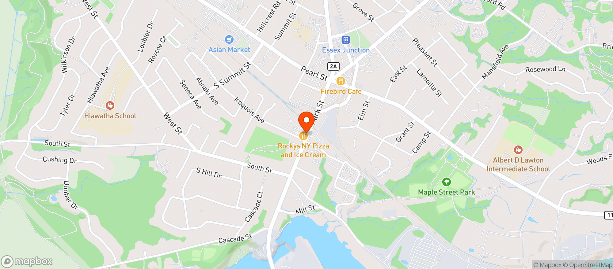 Map showing Five Corners Discount Bev
