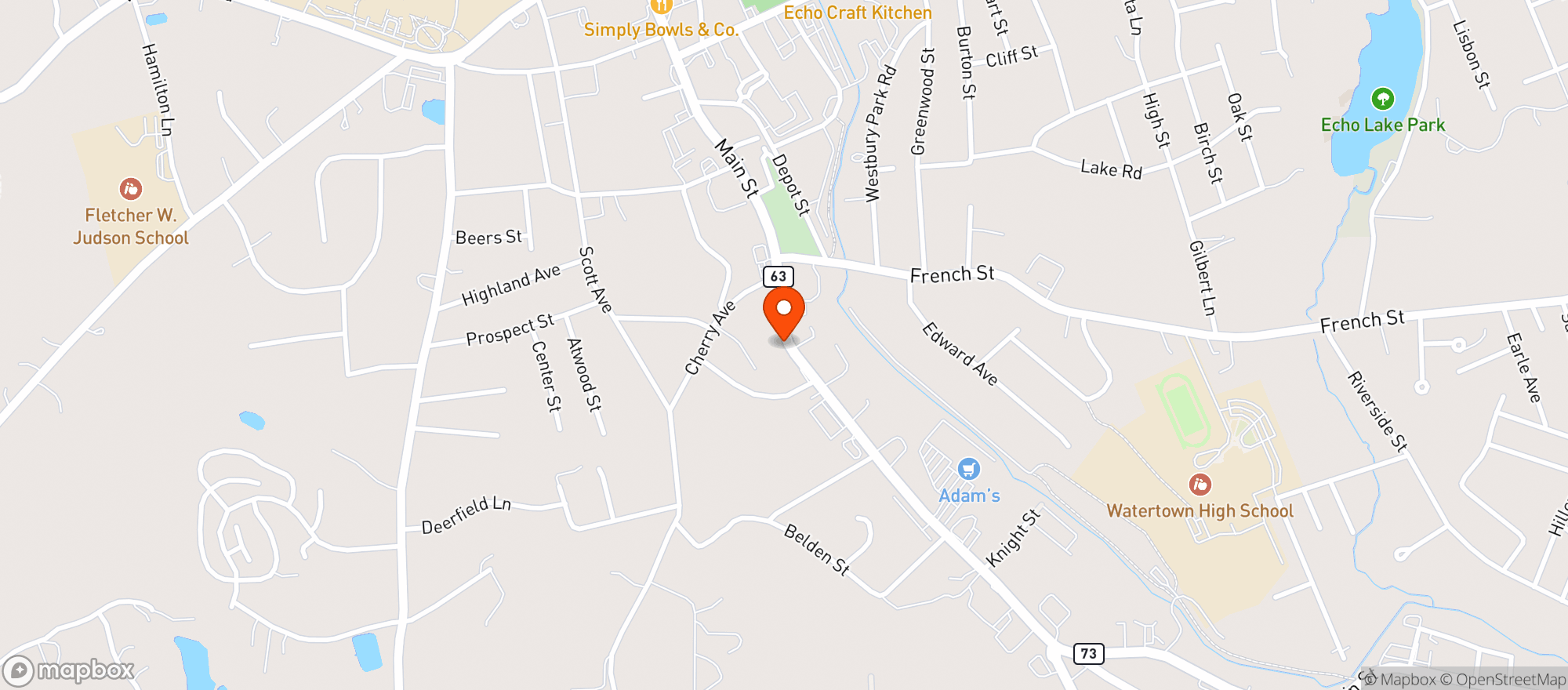 Map showing Highgate Liquors