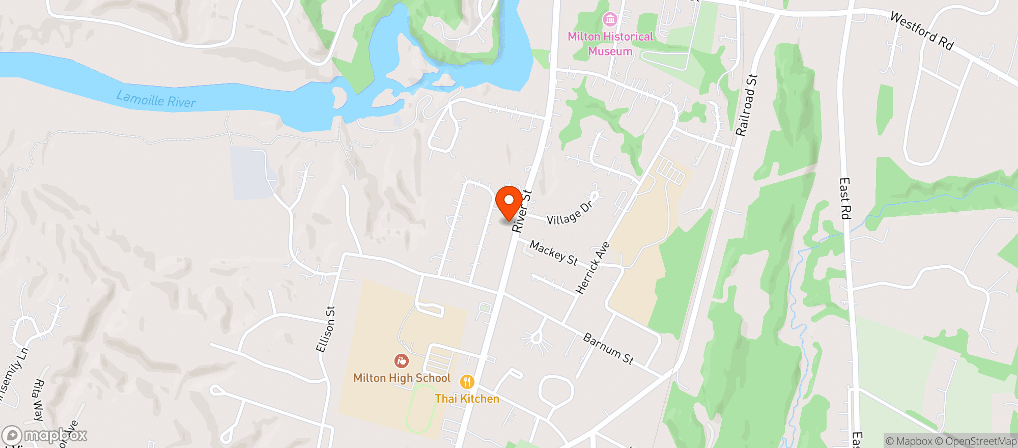 Map showing Renes Discount Beverage