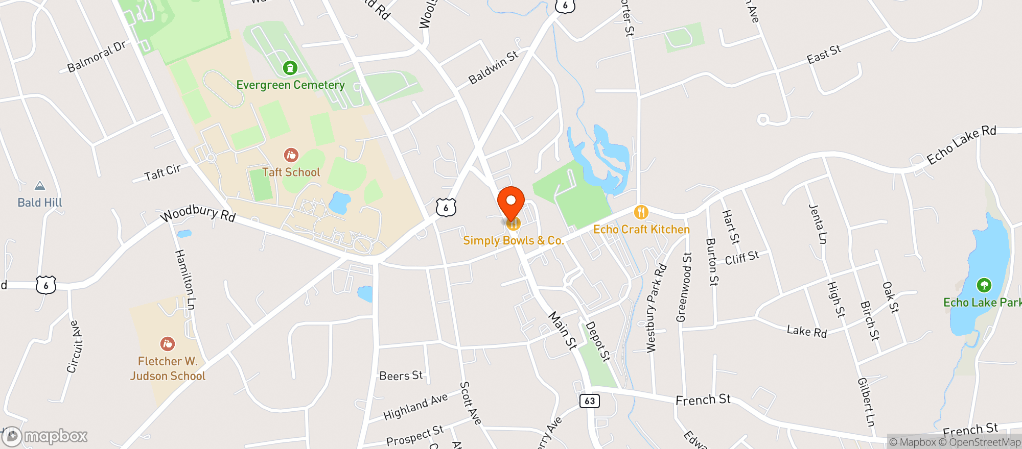 Map showing NEJAIMES FINE WINE & SPIRITS