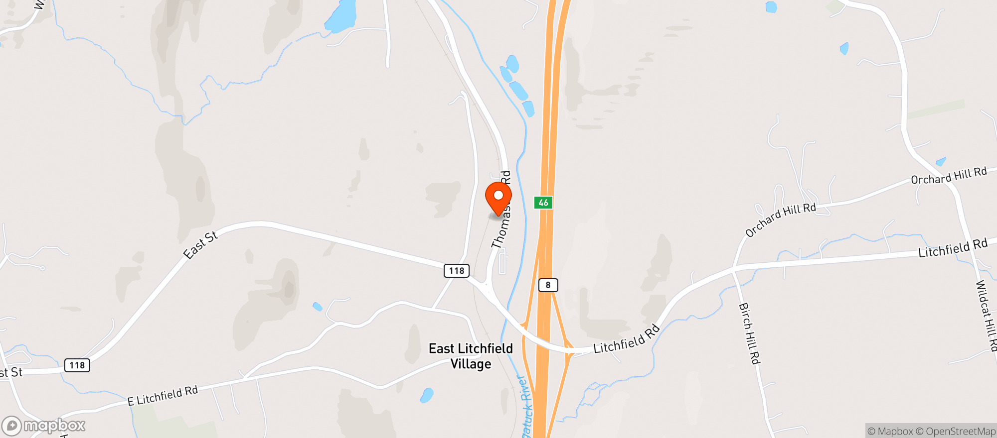 Map showing LITCHFIELD WINE AND SPIRITS